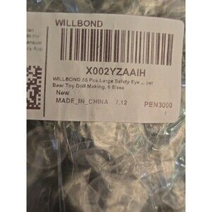 New WILLBOND 56 Pcs Large Safety Eyes Stuffed Animal Eyes Dolls 6 Plastic Sizes